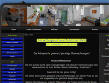 Tablet Screenshot of monteurzimmer-eschweiler.com